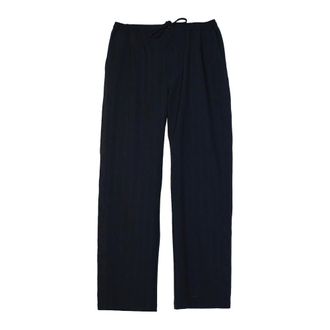 Soulland Pantaloni Ricamati in Lana a Righe Hammons - - Trousers - Donna - Blu - M/L