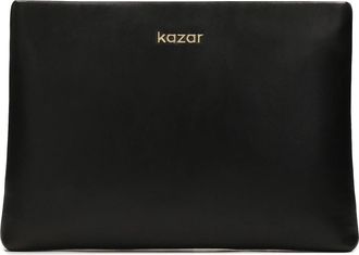 Kazar Minimalistische handtas - Dames - Clutches - Zwart - ONE Size - Leer - Tassen