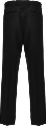Prada Mens Black Virgin Wool Dress Pants