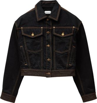 Versace Black Shirt Collar Jacket