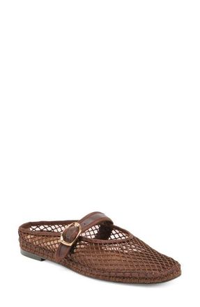 Dolce Vita Milie Mary Jane Flat in Chocolate Woven Mesh at Nordstrom, Size 7.5