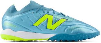 New Balance Unisex Tekela Team Low Laced TF V5 in Blu/Verde, Sintetica, Taglia 44.5