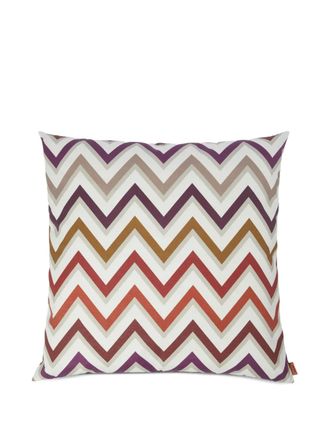Missoni Home Cuscino Watamu con motivo a zigzag - Bianco