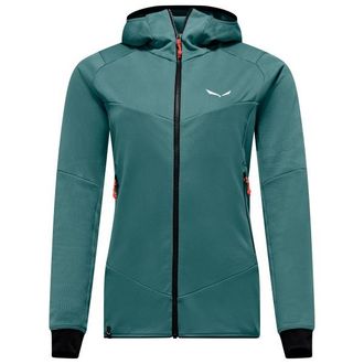 Salewa Sella Crevasse Hooded Jacket Fleecejacke f&uuml;r Damen | t&uuml;rkis