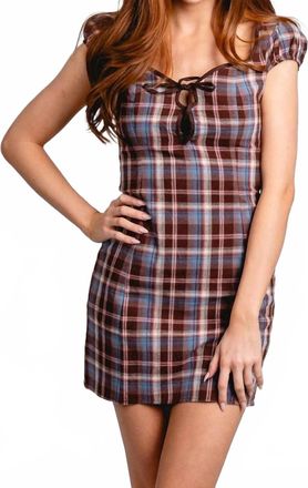 Le Lis Blanc Deux Frankie Dress In Plaid