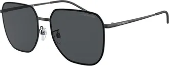 Emporio Armani EA2135D Asian Fit 300187 Mens Sunglasses Black Size 60