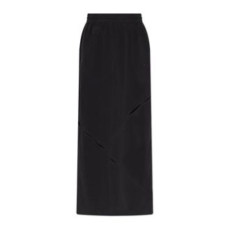 Yohji Yamamoto Maxi Skirts, female, Black, Size: S Skirt with Logo