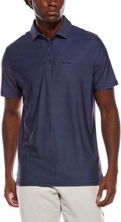 Ben Sherman Mini Stripes Tech Jersey Sports Fit Polo Shirt