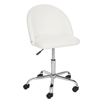Atmosphera Atmosphera - Silla De Oficina Geos Rizado - Blanco Cr&eacute;ateur DInt&eacute;rieur