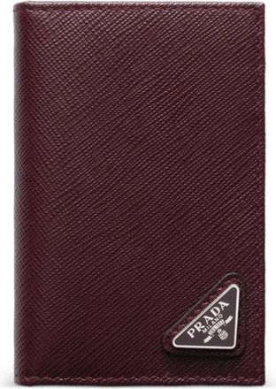 Prada Portacarte con logo - Rosso