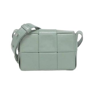 Bottega Veneta Pre-owned Cross Body Bags, female, Green, Size: ONE SIZE Pre-owned Calf Shoulder Bag