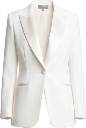 Kocca Jassen, Dames, Wit, M, Zachte Elegantie Maatwerk Jas