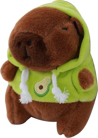 Generic Stuffed Capybara Keyring - Plush Doll Charm, Fluffyy Animal Token | Zipper Pull Backpack Buddy, Kawaiis Hanging Accessory Clip, Compact Furry Figure D