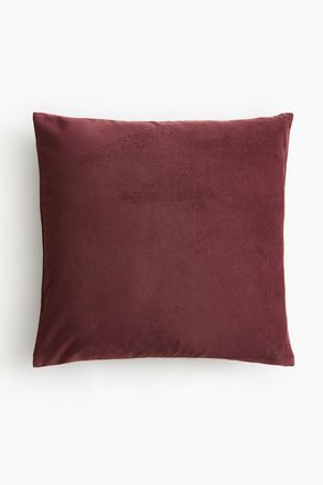 H&M Kissenh&uuml;lle aus Baumwollsamt - Weinrot