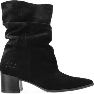 Copenhagen Vintage Laarzen - Dames - Laarzen met Hak - Zwart - 37 EU - Leer - Schoenen