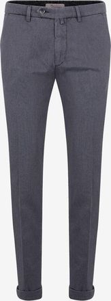 Bsettecento Chinohose aus Baumwolle in Fischgr&auml;tentextur