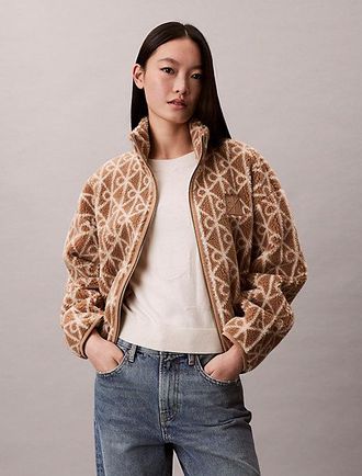 Calvin Klein Chaqueta De Sherpa Con Emblema