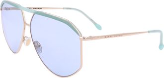 Isabel Marant Womens 64mm Gold Green Sunglasses IM0139-S-PEF-64