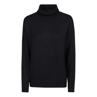 Drumohr Over Turtle Neck Sweater - Dames - Coltruien - Blauw - XS - Wol - Truien & Vesten