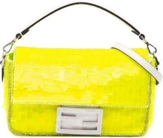 Fendi Pre-owned Mini Bags, female, Yellow, Size: ONE SIZE Pre-owned Leather fendi-bags