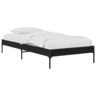 vidaXL Estructura De Cama Roble Negro 80 X 200 Cm Madera De Ingenier&iacute;a Vidaxl