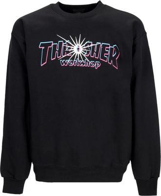 Thrasher Klassieke Crewneck Sweatshirt - Heren - Sweatshirts - Zwart - S - Katoen - Hoodies & sweatvesten