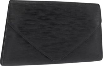 Louis Vuitton Pre-owned Clutches, female, Black, Size: ONE SIZE Pre-owned Epi Leather Clutch
