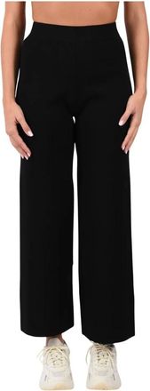Max Mara Mmlrotondo Wijde Broek - Dames - Broeken - Zwart - Maat: S Viscose