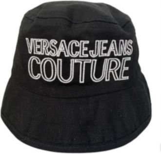 Versace Jeans Couture Zwarte hoeden & beanies van Versace - unisex - Hoeden - Zwart - S - Accessoires