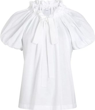 Patou Blouses, female, White, S, White Puff Sleeve Top