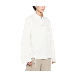 STUDIO NICHOLSON Blouses, female, White, Size: 2XS Baye Shirt