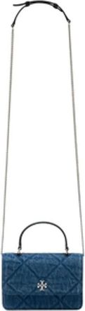 Tory Burch Tory Burch, Cross Body Bags, female, Blue, Size: ONE SIZE Kira Diamond Mini Top Handle Purse