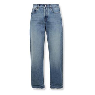Jacquemus Straight Jeans, male, Blue, Size: W29 Le de-N&icirc;mes Droit