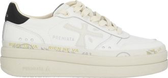 Premiata White Micol 8197 Leather Sneakers
