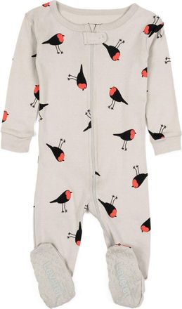 Leveret Footed Cotton Matching Family Pajamas, Nature & Water Prints in Birds at Nordstrom, Size 12-18M