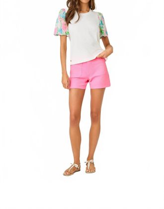 Lilly Pulitzer Harleen High Rise Shorts In Pink Worth