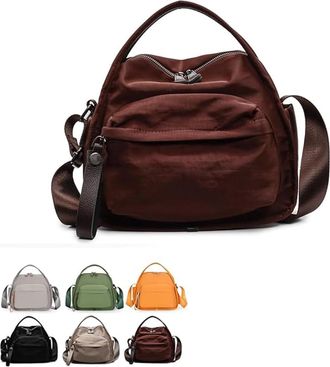 Generic Shoulder Bag, Crossbody Shoulder Bag,Casual Lightweight Large Capacity Nylon For Women (red)