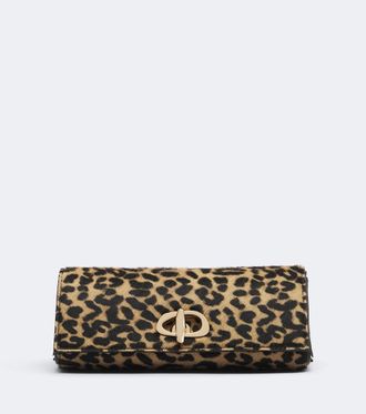 Amanu Studio Tanzania leopard-print calf hair clutch