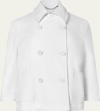 Altuzarra Hayden Double-Breasted Denim Jacket