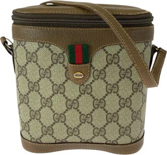 Gucci Beige GG Supreme Canvas Shoulder Bag (Authentic Pre-Loved)