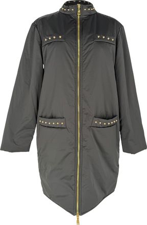 Moschino Love Moschino Zip-Up Coat in Black Polyester