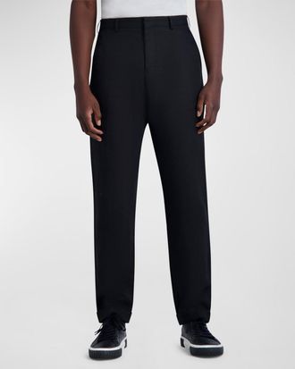 Karl Lagerfeld Men & apos;s Linen-Blend Trousers