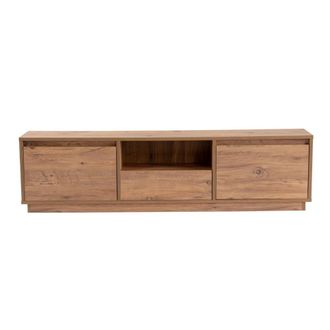 Calicosy Mueble de TV con 3 puertas L160 cm - Efecto Pino atl&aacute;ntico