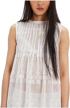 Free People Moon Magic Mesh Tunic Womens Clothing Clean Ivory : LG (Womens 12-14), Cotton/Nylon