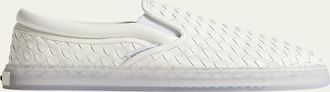 Bottega Veneta Mens Serena Intrecciato Leather Slip-On Sneakers