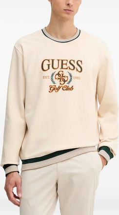 Guess Co Felpa con logo ricamato - Toni neutri