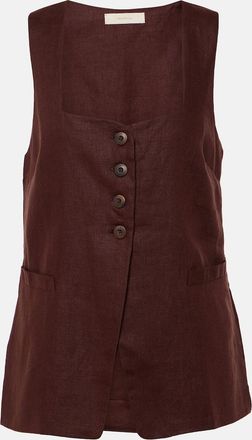 Faithfull The Brand Maya linen vest