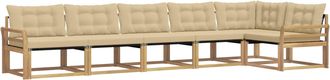 vidaXL Conjunto De Sof&aacute;s De Exterior 6 Uds. Y Beige Vidaxl