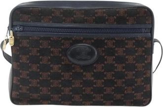 Celine Pre-owned Vintage Cross Body Bag - Dames - Vintage Schoudertas - Blauw - ONE Size - Su&egrave;de - Vintage
