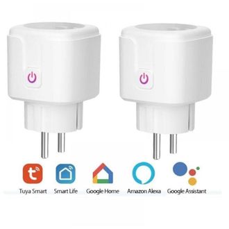 OEM Enchufe Inteligente Wifi, Paquete De 2 Enchufes Inteligentes Compatibles Con Alexa, Google Home Y Smart Life, Enchufes Wifi Programables Con Control R